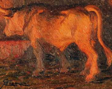 Crema Giovan Battista - Ox at the manger